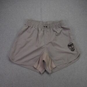 Gymreapers Shorts Mens Small Gray Athletic Skull Logo Workout Running Training
